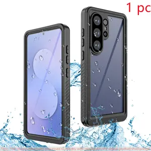 Waterproof Phone Case Cover for Samsung Galaxy S26Ultra/S25Ultra/S24Ultra/S26Plus/S25Plus, High-Quality Transparent Dust-Proof Shock-Resistant