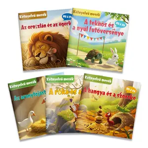 Bilingual English-Hungarian Classic Fables for Kids – Educational Storybook Collection
