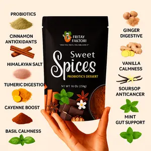 Sweet Spices Probiotics Dessert with Cinnamon Antioxidants Himalayan Salt & Tumeric Digestion