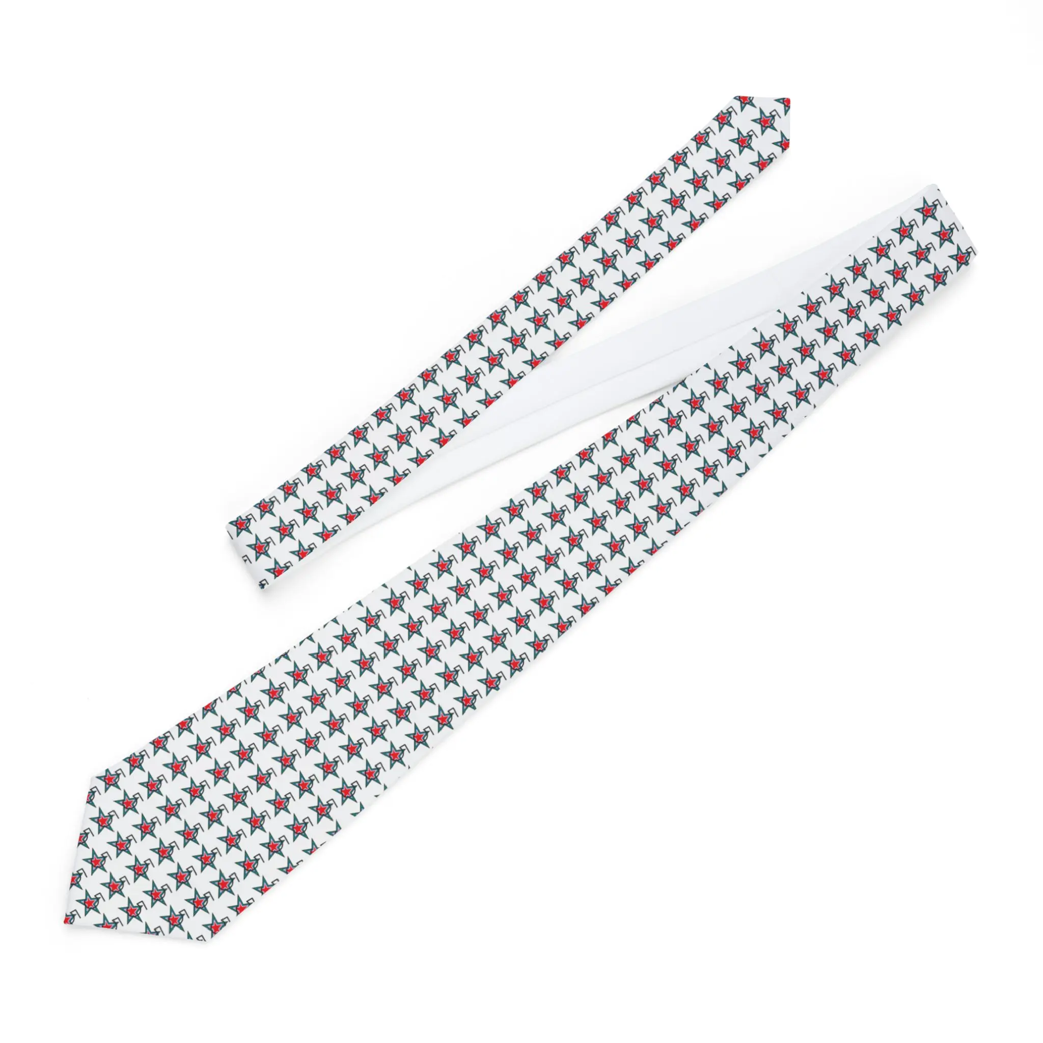 Necktie, 5-star t-dream design, Formal Tie, Dress Necktie, Men's Neckwear, Gift for Him, Special Occasion Accessory