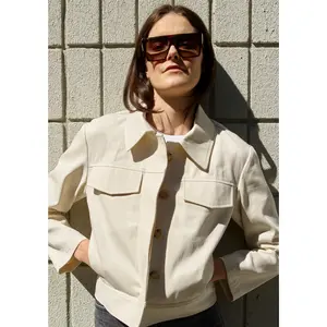 Beige Denim Jacket