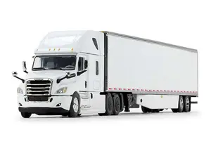 2018 Freightliner Cascadia High-Roof Sleeper & 53' Utility Trailer w/ Carrier Reefer - Diecast 1:64 Scale Model - DCP 60-1055