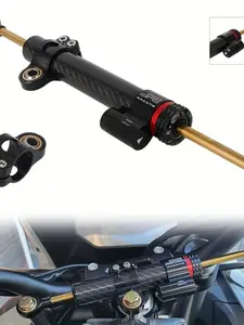 13" Carbon Fiber Steering Damper, 340mm Universal Stabilizer for Motorcycles, Street Bike, Sport Bike, Road Racing Bike, E-Bike