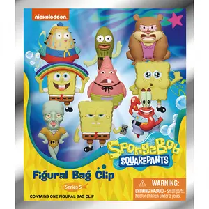 1/6pcs SpongeBob SquarePants Officially Licensed 3D Cartoon Anime Characters Blind Bags Mystery Bulk Keychain Random Bags Backpacks One SpongeBob Patrick Star Squidward Other Characters Blind Box Toys For Friends Birthday Anniversary Gifts