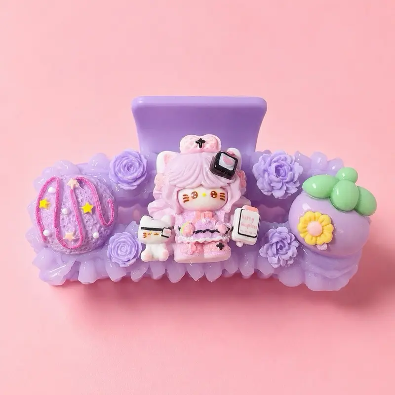 Lavender Nurse Claw Clip