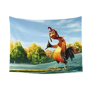 Funny Chicken Tapestry Surf’s Up Wall Tapestry Room Decoration Items Home Decor Dorm Wall Hanging Background Cloth Blanket