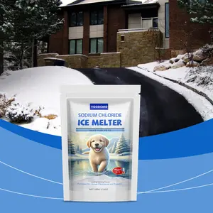 Pet-friendly ice melt, winter floor and street de-icer and snow melt
