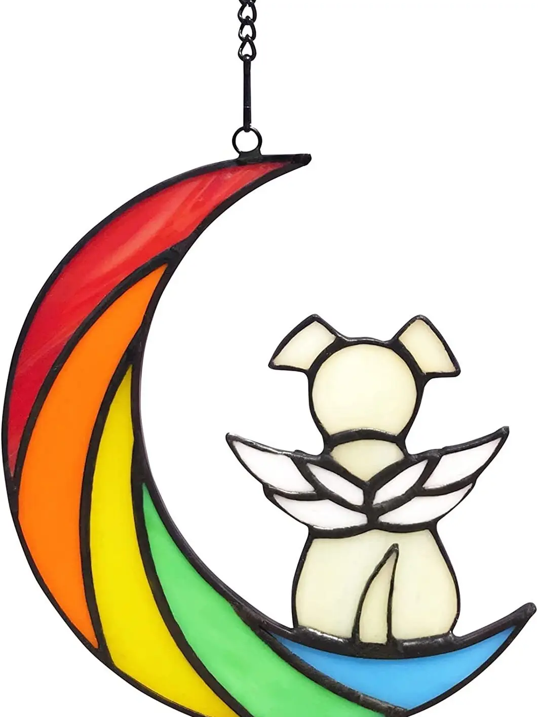 Stained Glass Dog Memorial Gifts, Rainbow Bridge Pet Memorial Gifts ...
