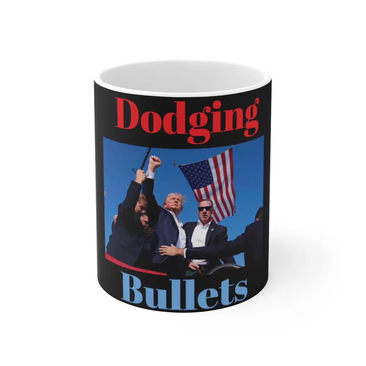 "DODGIN' BULLETS" Mug - Sip with Strength and Resilience