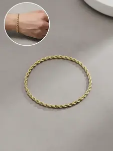 Men's Simple Twist Design Link Bracelet, Fashion Jewelry for Party, Daily Clothing Decor, Trendy All-match & Exquisite Jewelry for Birthday Gift