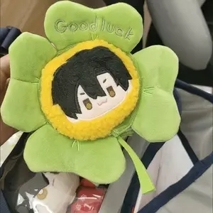 Adorable Joke Bear Doll Clothes Four Leaf Clover Headwear 10cm Cotton Doll Clothes Four Leaf Clover Cotton Doll Accessories