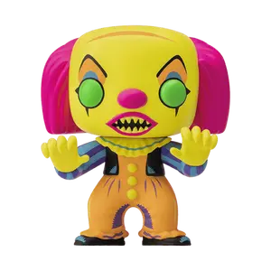 Pennywise #55 Entertainment Earth Exclusive Funko Pop! Movies IT The Movie Black Light