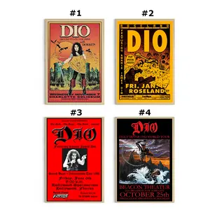 DIO Concert Poster, Vintage Music Poster