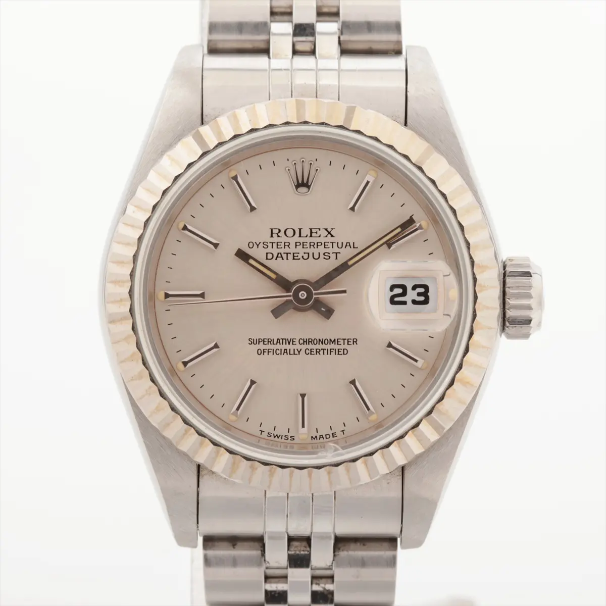 Rolex Silver Datejust Ladies 26mm 69174