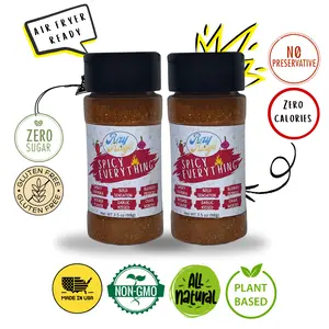 Ray Ray's Spicy Signature Everything- 2 Pack 3.5 oz All Purpose Seasoning great on meat, veggies and more!