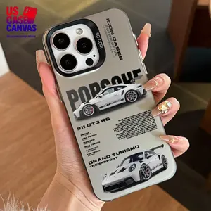 Cool sports car print pattern, TPU anti-fall full cover protective phone cases , suitable for iPhone 16 15 14 13 12 11 XS X and other series mobile phone cases, can be given as a gift to friends or family Screen Protector Black Protection Wireless
