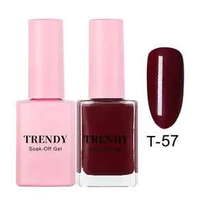 T-57 Mysterious Black | TRENDY DUO GEL & LACQUER