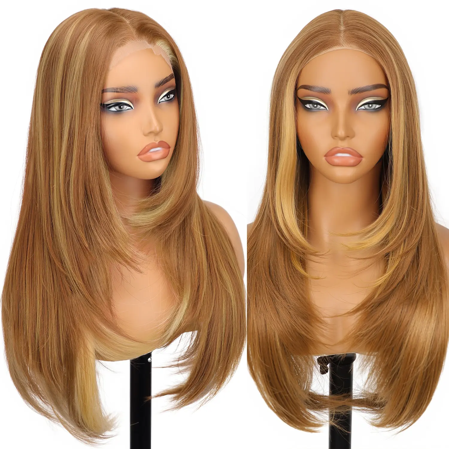 Honey Blonde with Chestnut Brown