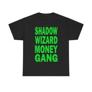 Shadow Wizard Money Gang DJ Smokey Tee, Merch We Love Casting Spells, Album Shirts, Unisex Graphic Tees, Vintage Streetwear Style, 90s Music, Y2K Clothing, Rapper Outfits, Tour Fashion, Hip Hop Concert T-shirt