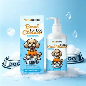 Pet Bowl Cleaner | Safe Dog Cat Dish Soap | Remove Saliva Grease & Odor | Non-Toxic Foaming Cleanser