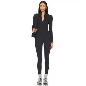 WellBeing + BeingWell WarmWell Olivos Zip Up Jumpsuit in Black