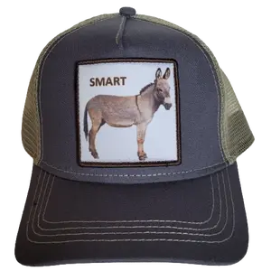SMART ASS Donkey Trucker Hat – Funny Farm Animal Mesh Cap, Adjustable Snapback Baseball Hat, Novelty Gag Gift for Men & Women, Casual Outdoor Fashion Accessory