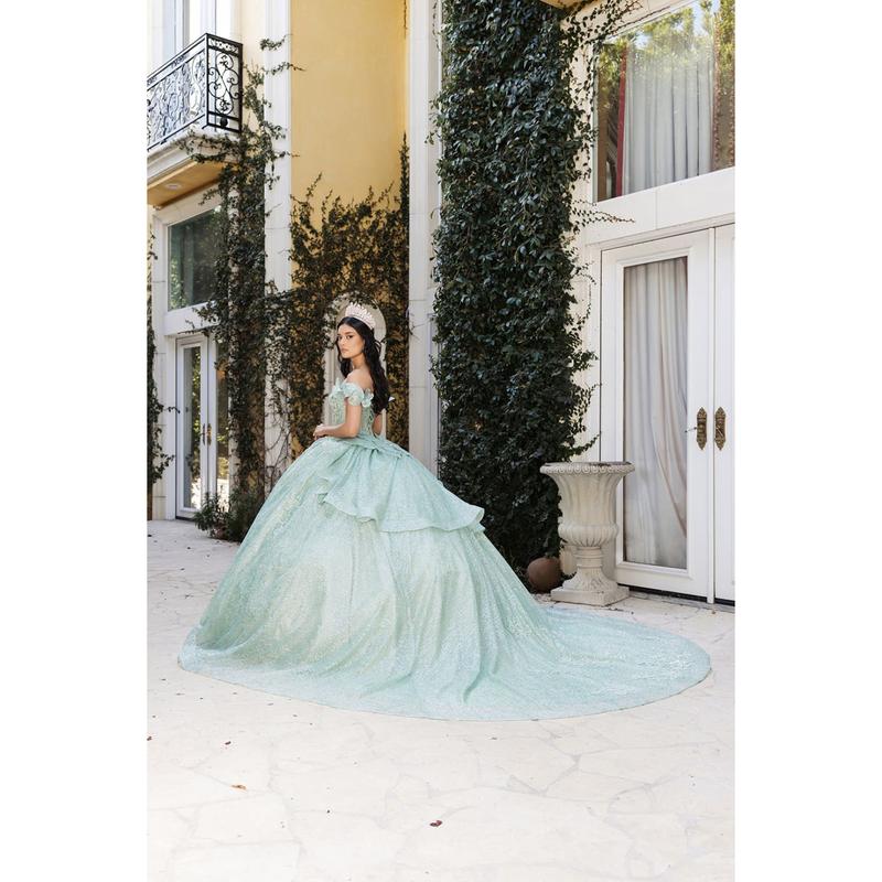 Sweet 16 Dress Off Shoulder Floral Lace Prom Ball Gown By Layla K LK265