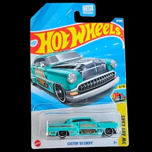 Hot Wheels 2025 Custom '53 Chevy Seafoam HW Art Cars 2/10 HYW68 12/250 Diecast Collectible Diecast Metal Model