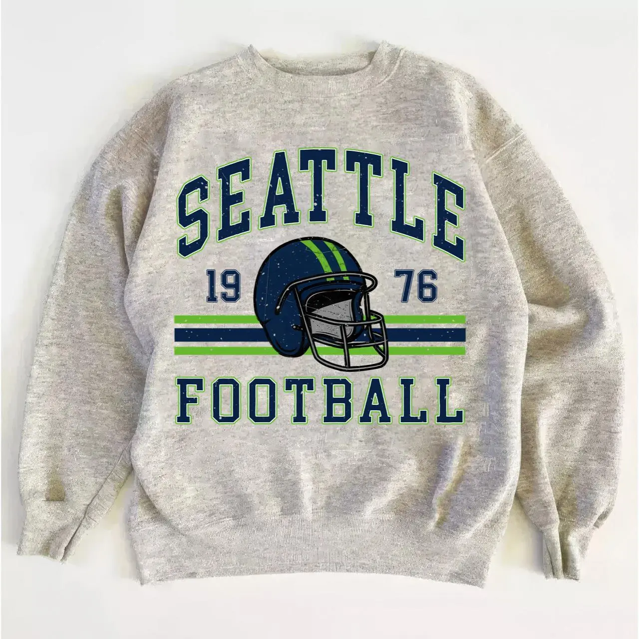 Seattle Football Vintage Sweatshirt, Retro Seahawk Pullover, Game Day Crewneck for Fans