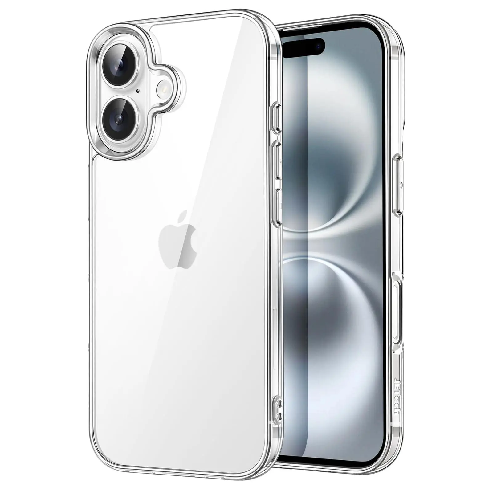 JETech Case for iPhone 16 Series, Non-Yellowing Shockproof Phone Bumper Cover, Anti-Scratch Clear Back