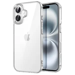 JETech Case for iPhone 16 Series, Non-Yellowing Shockproof Phone Bumper Cover, Anti-Scratch Clear Back