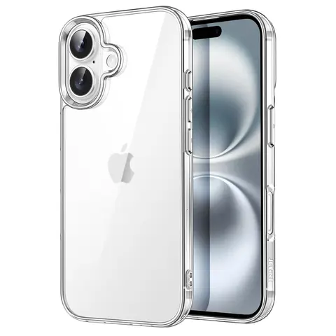 JETech Shockproof Protective Case for iPhone 16 Series - Non-Yellowing Bumper, Scratch-Resistant Back Mobile Phone Accessory