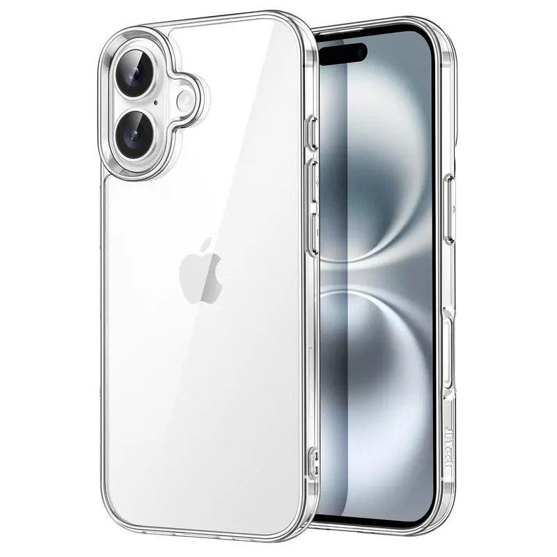 JETech Shockproof Protective Case for iPhone 16 Series - Non-Yellowing Bumper, Scratch-Resistant Back Mobile Phone Accessory