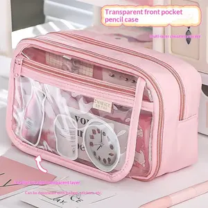 Pencil Box, pencil box, large capacity pencil box, pencil box, cosmetics, portable gifts, suitable for office, school, Youth, girls, boys, women, adults, children stationery gift 1pcs