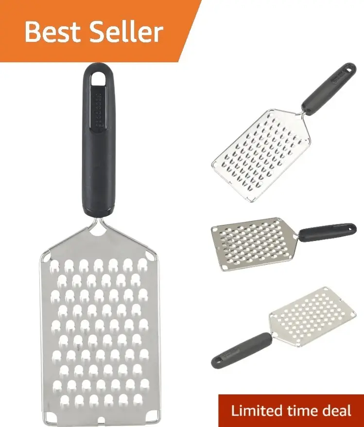 Elegant Good Cook Euroflex Grater - 11.75” Stainless Steel Kitchen Essential