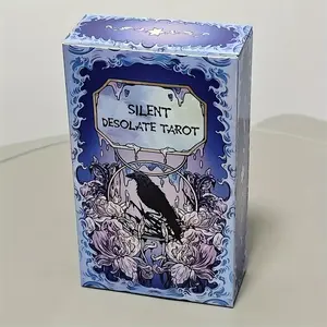 Silent Desert Tarot Cards, 78 Cartoon Tarot Cards, Suitable for Beginners & Enthusiasts, Divination & Prediction, Spiritual Journey, Gift