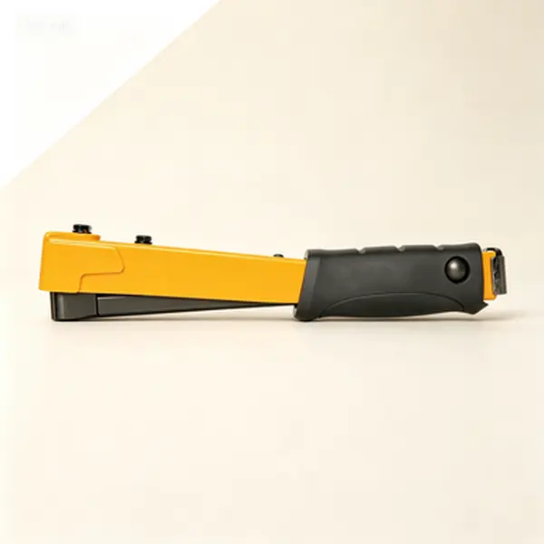 Manual Hammer Tacker 1/4" Staple Gun, Heavy Duty Staple Gun for Upholstery and Carpentry, Reusable Hand Tool with Quick-Load Mechanism, Professional Staple Gun for Home and Workshop Projects