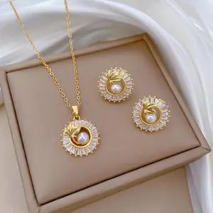 Round Ring & Necklace set