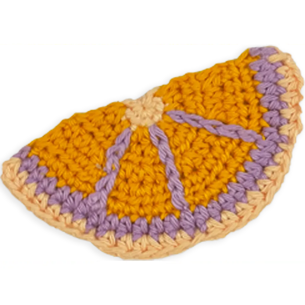 Orange Crochet Patch