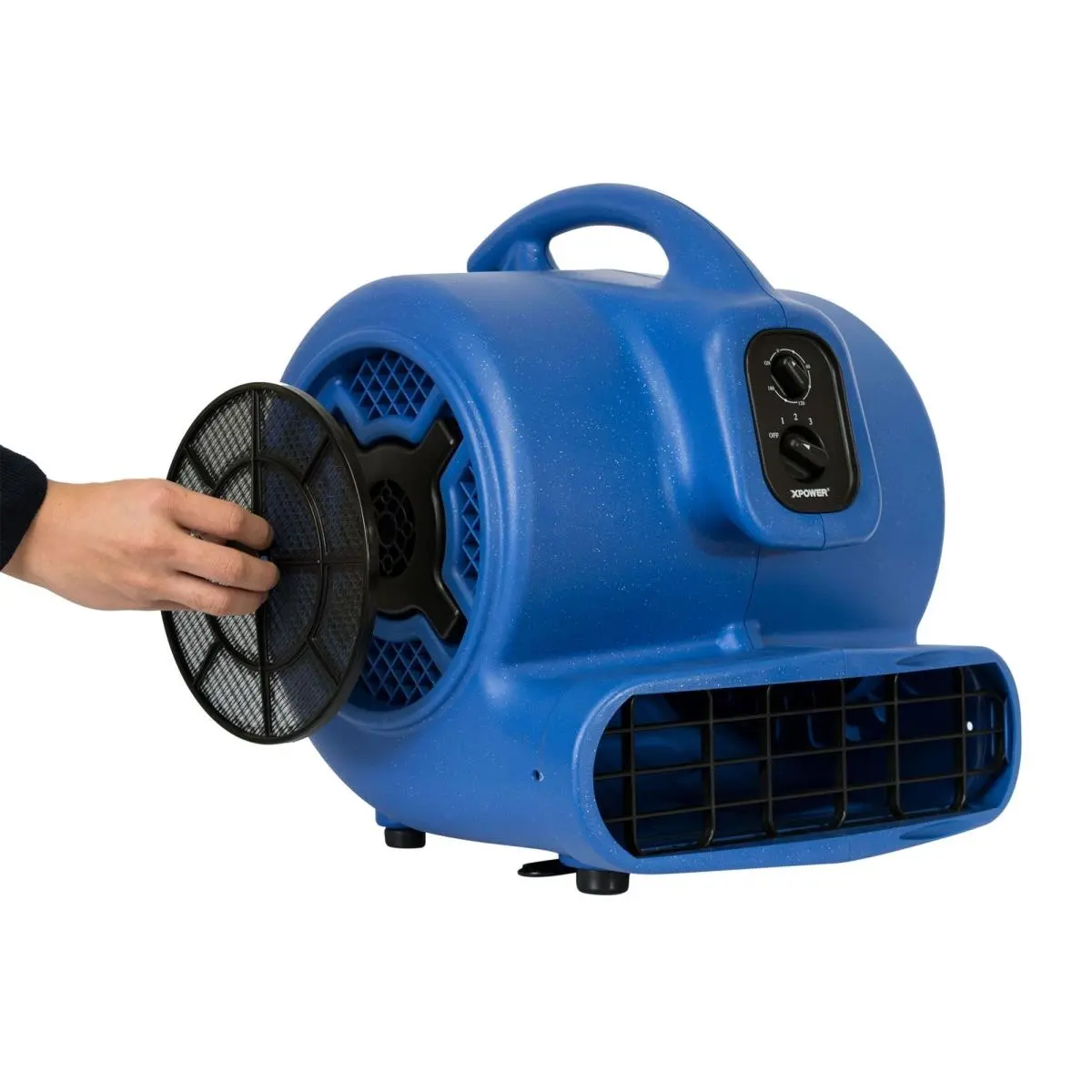 XPOWER BR-272A 1 HP Indoor Outdoor Inflatable Blower Fan for Bounce House Jumper Game & Display Structures
