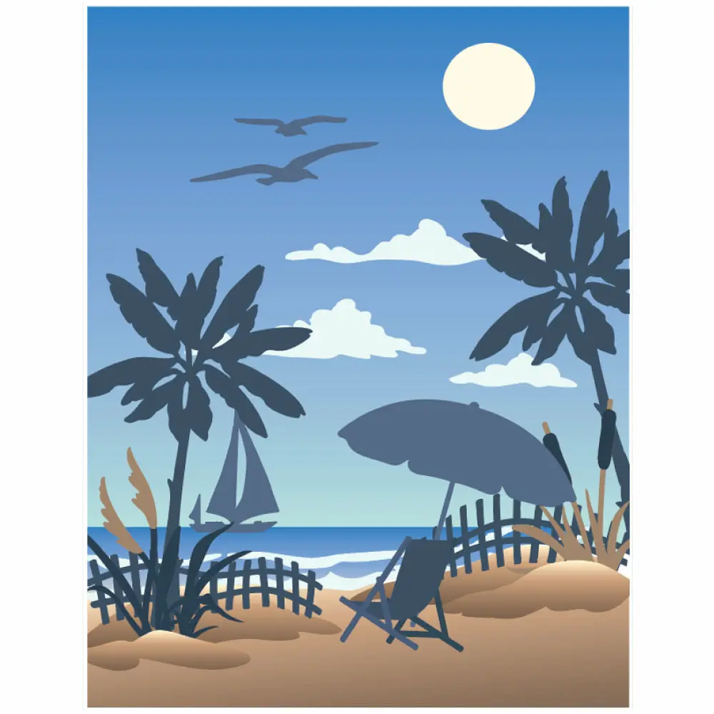 Honey Bee Stamps - Honey Cuts - Shoreline Scene Builder