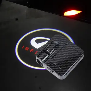 2Pcs For Infiniti Car LED Door Welcome Logo Light for Acura Courtesy Projector Ghost Shadow Lamp Accessories  led lights cars car Door sensor lights Decal