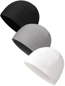 Unisex Plain Skull Caps, Stretchy Helmet Liner, Breathable Sport Beanie Hat, Elastic Fit Outdoor Cycling & Biking Headwear, Washable Multifunctional Casual Cap, Universal Sports Accessory for Men & Women, Daily Travel, Holiday & Outdoor Activity Wear
