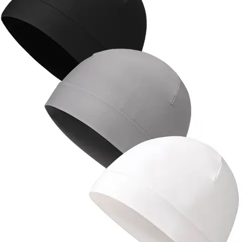 Unisex Plain Skull Caps, Stretchy Helmet Liner, Breathable Sport Beanie Hat, Elastic Fit Outdoor Cycling & Biking Headwear, Washable Multifunctional Casual Cap, Universal Sports Accessory for Men & Women, Daily Travel, Holiday & Outdoor Activity Wear