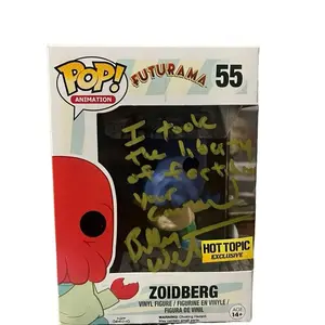 Funko pop! Futurama Zoidberg #55  Signed/Quoted JSA Billy West