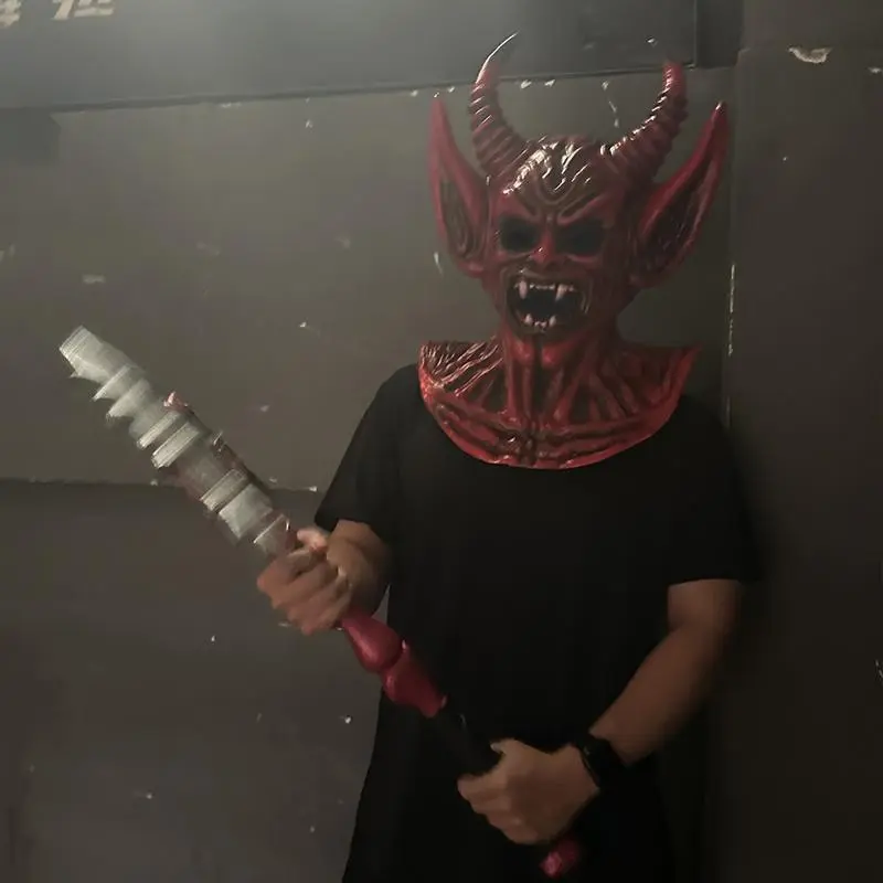 NewTerrorDevilHornMaskAdultUnisexEVARedDemonHelmetHorribleFullFaceMasksHalloweenCarnivalPartyCostumePropCustomizationtakes10days NewTerrorDevilHornMaskAdultUnisexEVARedDemonHelmetHorribleFullFaceMasksHalloweenCarnivalPartyCostumePropCustomizationtakes10days