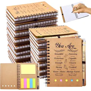 20 count/10 Set Mothers Day Christian Gifts Prayer Journal Set,  Verse Pens & Scripture Small Spiral Notebook, Bulk Inspirational Church Notes Notebook Supplies - Faith Based , Christian Stuff