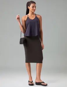Colorfulkoala Women's Dreamlux Soft Maxi Skirt for Women, Back Slit Casual Long Skirts#RushReady2025 #fall #fall dresses
