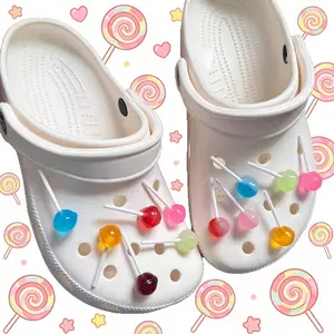 Lollipop 3D Realistic Candy Shoe Charms for ClogsFunny Cute Shoe Charms for Crocs DIY Shoes Decoration forParty Favor Sweet Shoes Accessories (No Shoes)