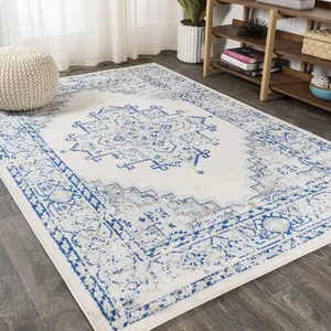 JONATHAN Y Inigo Cottage Medallion Indoor Area Rug; for Living Room, Kitchen, Bedroom, Dining Room, Office